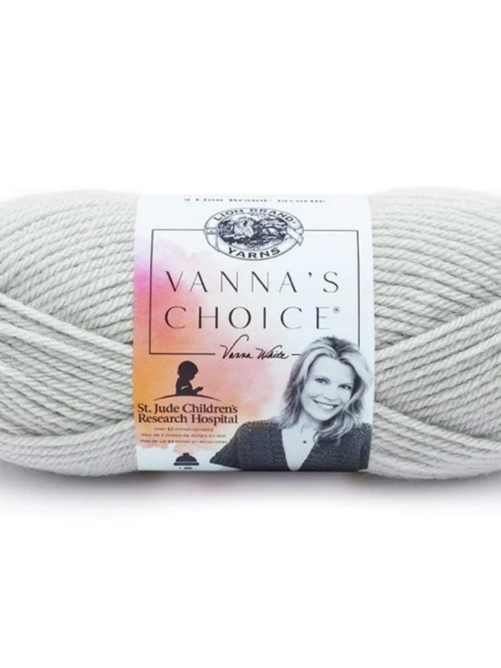 🧶 NWT🧶 Lion Brand Yarn, Vanna’s Choice Light Grey, 100% Acrylic Yarn - 18 skeins